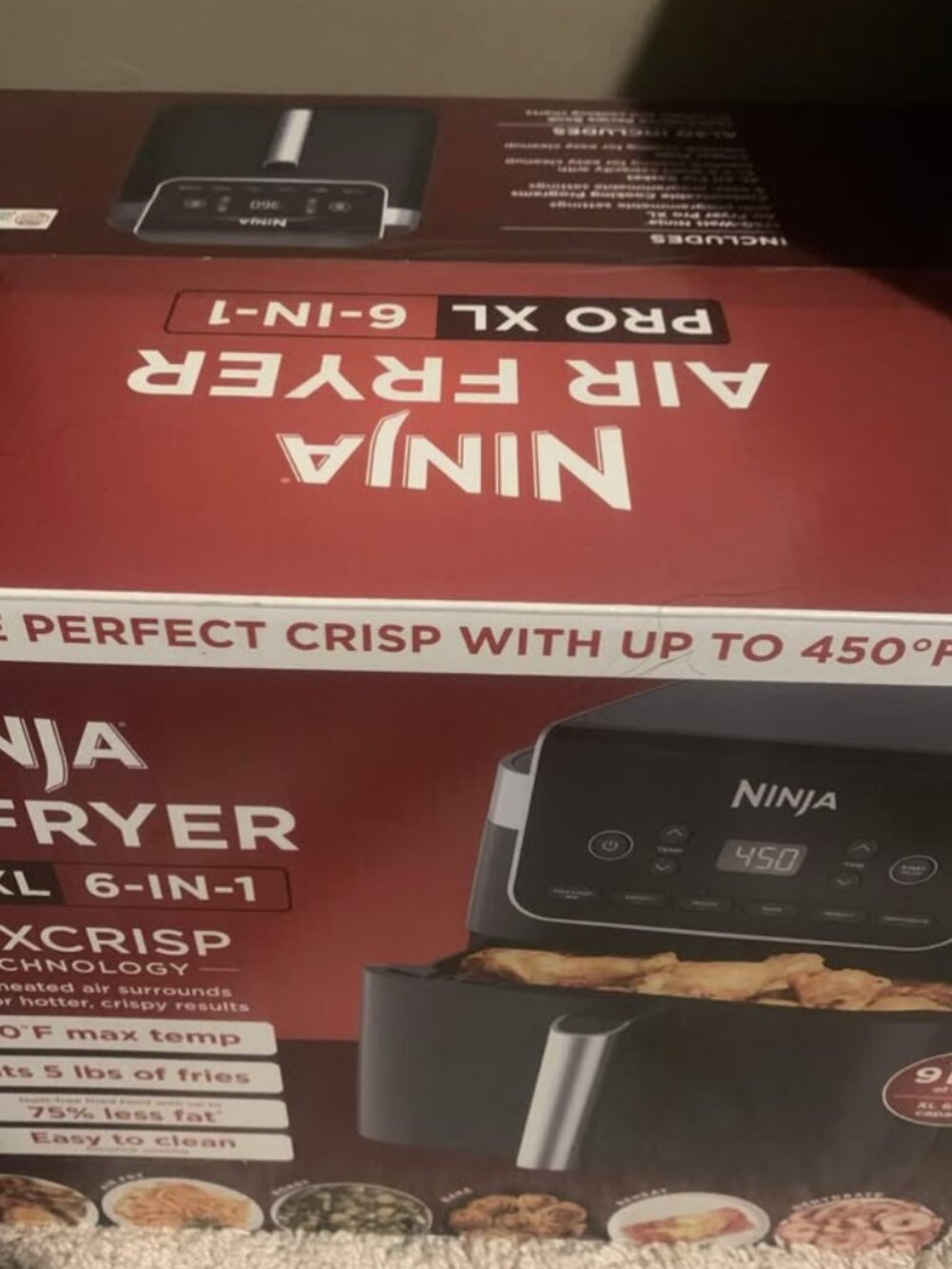 Ninja Air Fryer Pro XL 6-in-1 AF181: 6.5 Qt Capacity, 1750W, Dishwasher-Safe Par